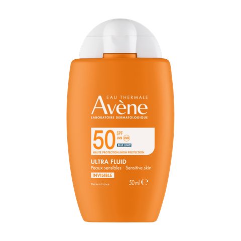 Avène Eau Thermale - Solaires - Ultra Fluid SPF50 UVB/UVA Lumière Bleue 50ml