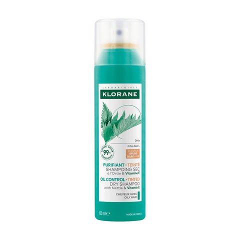 Klorane Ortie shampoing sec pour cheveux gras et foncés 150 ml
