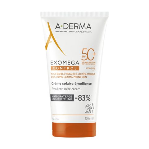 A-Derma Exomega Control Crème Solaire Émolliente SPF50+ 150ml