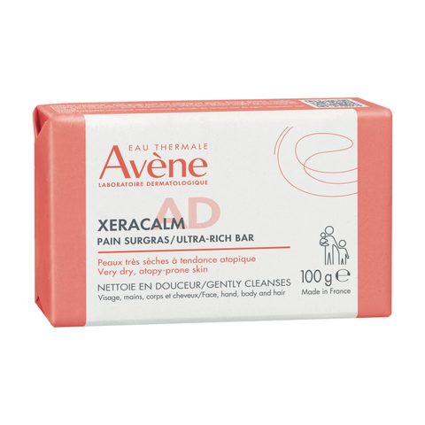 Avène XeraCalm A.D. Ultra-Rich Bar pain nettoyant surgras pour peaux sèches à atopiques 100 g