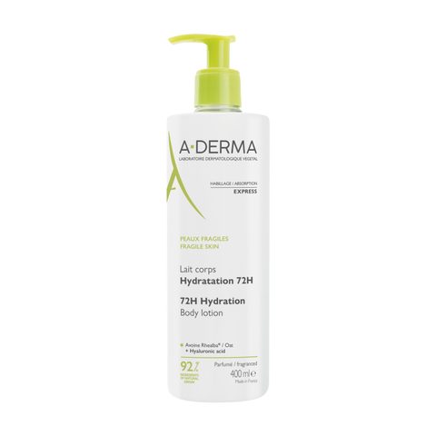 A-Derma Les Indispensables Body Lotion 72h Hydration Lait corporel hydratant 400 ml