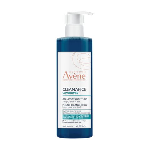 Avène Cleanance Comedomed Gel Peeling gel purifiant exfoliant pour peaux grasses et à problèmes 400 ml