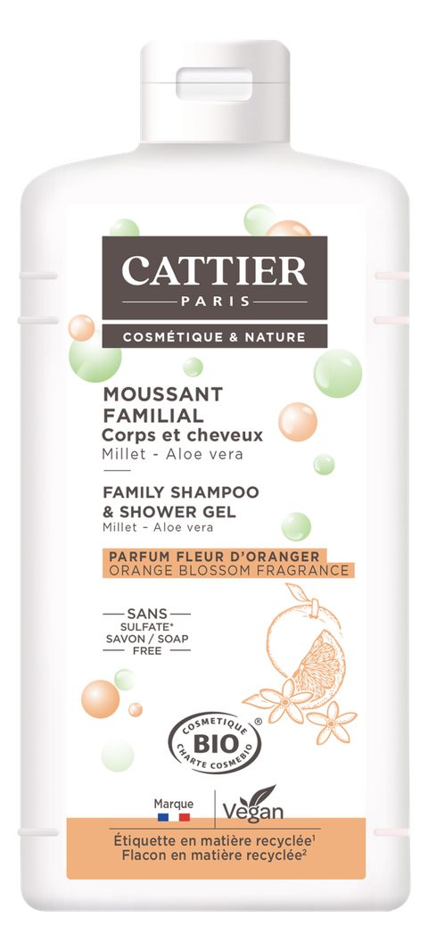 Cattier Gel De Douche Et Shampooing Familial