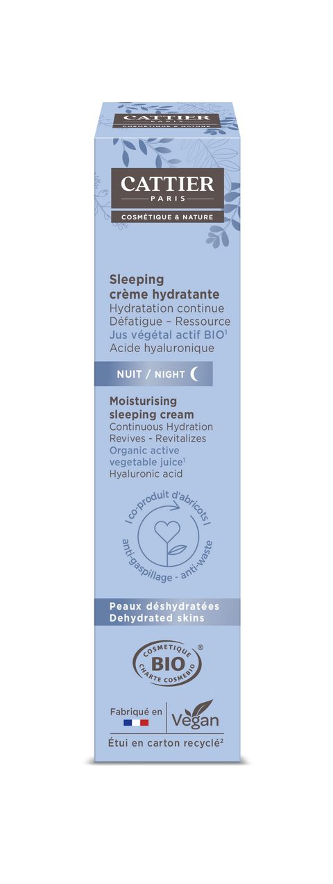 Cattier Sleeping Crème Hydratante Crème De Nuit Flacon 50ml
