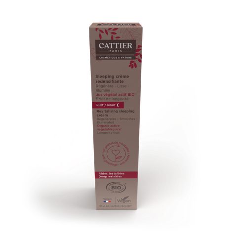 Cattier Sleeping crème redensifiante Bio - Visage et décolleté - 50ml