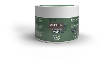 Cattier Baume nourrissant - Barbe & cheveux - Homme - 90g Bio