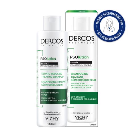 Vichy Dercos psolution shampooing traitant kerato 200 ml