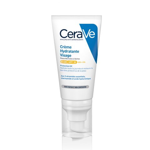 CeraVe Moisturizers crème hydratante visage pour peaux normales à sèches SPF 30 52 ml