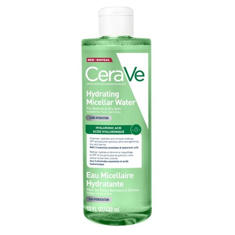 CeraVe Micellar Water Hydrating eau micellaire nettoyante pour peaux normales à sèches 400 ml