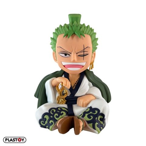Plastoy Tirelire One Piece Zorojuro Zoro en plastique 15 cm