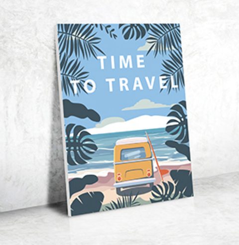 Graine Créative Peinture Par Numéro Time To Travel 40 X 30 Cm Multicolor Autres