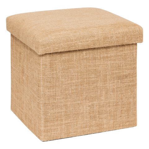 5five Simply Smart Pouf de rangement "Mix 'n' Modul" en toile de jute 31x31cm - 5five