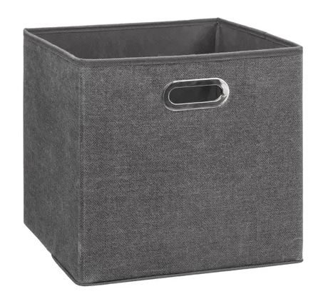 5five Simply Smart Boite de rangement en tissu gris 31x31x31cm