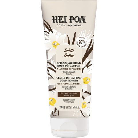 Hei Poa Tahiti Detox après-shampoing hydratant pour cheveux 200 ml