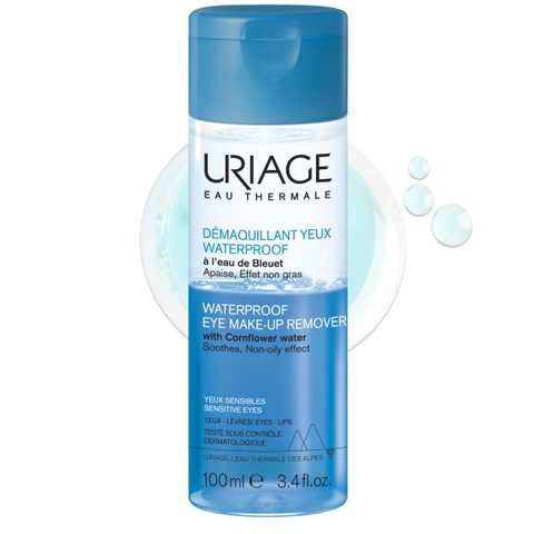 Uriage Eau Thermale Waterproof Eye Make-up Remover démaquillant waterproof pour yeux sensibles 100 ml