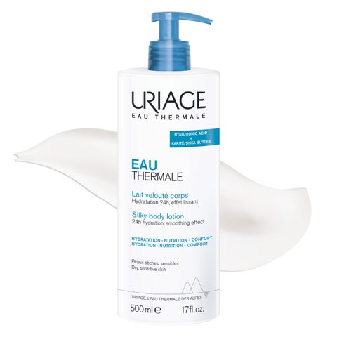 Uriage Eau Thermale Lait Velouté Corps lait soyeux corps pour peaux sèches et sensibles 500 ml