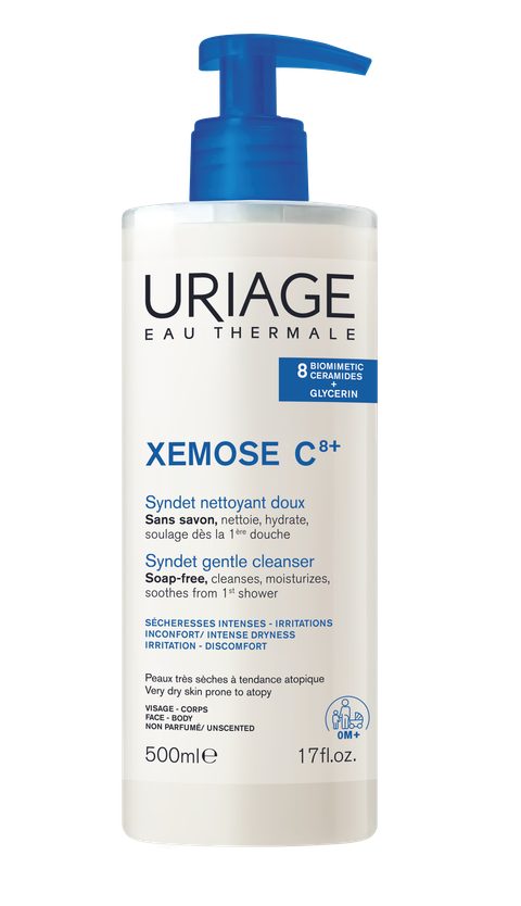 Uriage Xemose C8+ Syndet Gentle Cleanser syndet pour peaux sèches à atopiques 500 ml