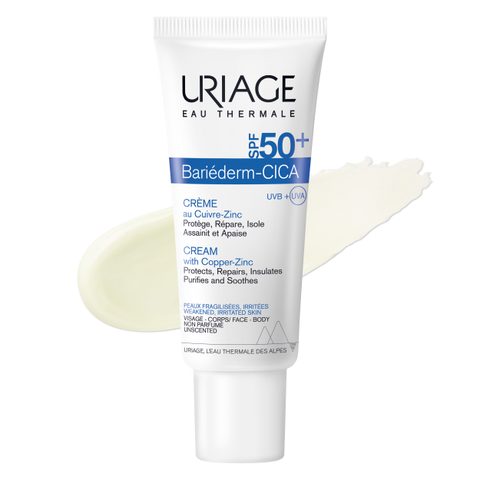 Uriage Bariederm Cica-Créme au Cuivre-Zinc SPF 50+ réparatrice au cuivre et zinc SPF 50+ 40 ml