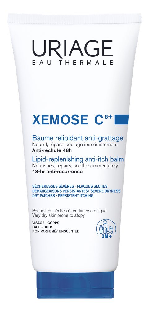 Uriage Xemose C8+ Lipid-Replenishing Anti-Itch Balm baume apaisant pour la peau sèche et souffrant d’eczéma 200 ml