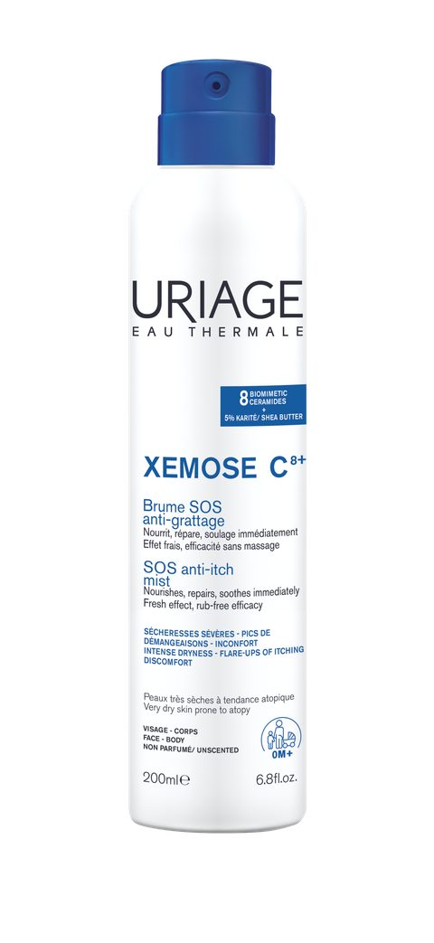 Uriage Xemose C8+ SOS Anti-Itch Mist spray SOS pour un apaisement immédiat des démangeaisons 200 ml