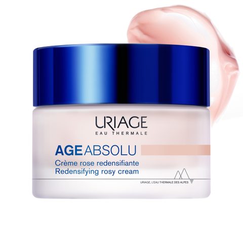 Uriage Age Absolu Créme Rose Redensifiante crème illuminatrice anti-rides effet lifting à l'acide hyaluronique 50 ml