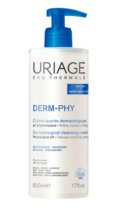 Uriage DERM-PHY Dermatological Cleansing Cream crème de douche hydratante 500 ml