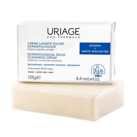 Uriage Crème Lavante Solide Dermatologique 125G