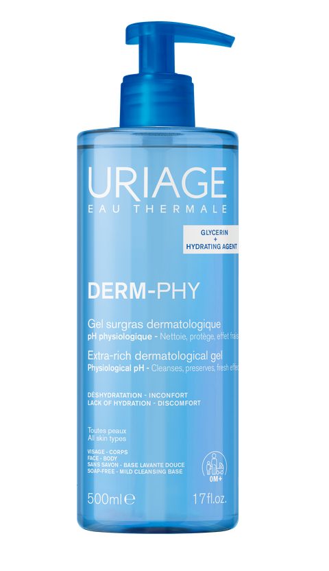 Uriage DERM-PHY Extra Rich Dermatological Gel gel nettoyant doux 500 ml