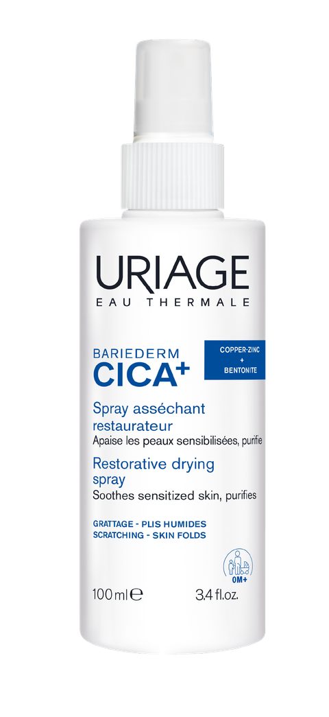 Uriage Bariederm-Cica+ Spray Assechant Restaurateur 100ml