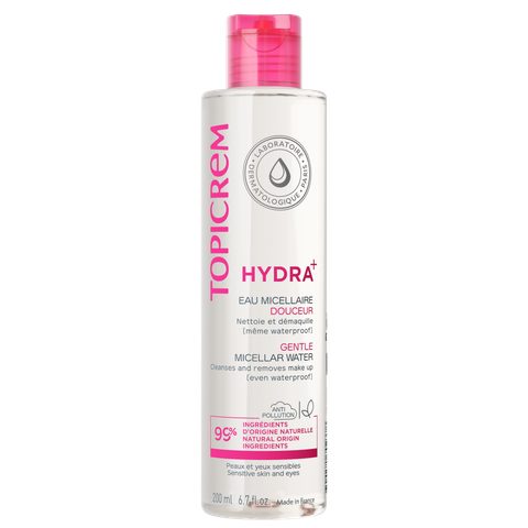 Topicrem UH FACE Gentle Micellar Water eau micellaire nettoyante douce pour peaux et yeux sensibles 200 ml