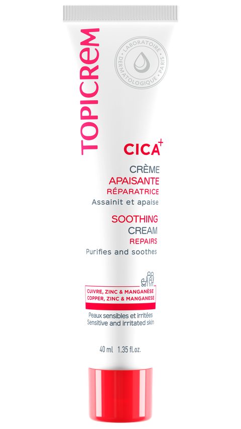 Topicrem CICA Soothing Cream crème rénovatrice intense pour peaux irritées 40 ml
