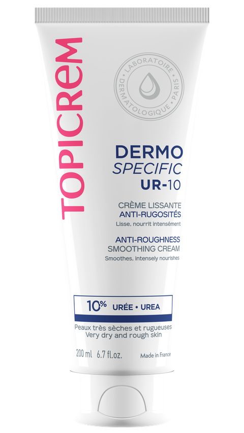 Topicrem UR-10 Anti-Roughness Smoothing Cream Crème pour le corps pour peaux ultra-sèches 200 ml