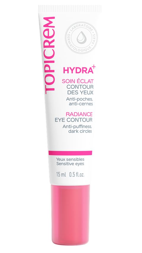 Topicrem UH FACE HYDRA+ Radiance Eye Contour crème illuminatrice yeux anti-cernes noirs 15 ml