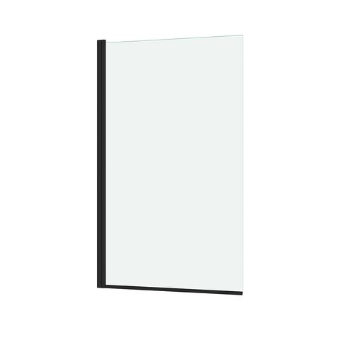 Galedo Pare-baignoire 70 x 120 cm noir mat Essentiel
