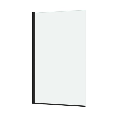 Galedo Pare-baignoire 140 x 80 cm noir mat Essentiel