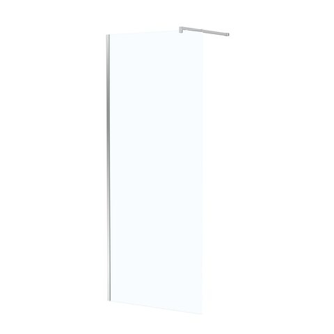 Galedo Paroi de douche à l'italienne H.195 x l.80 cm, ép. 5 mm, profilé chrome, Essentiel