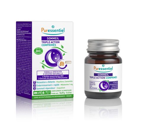 Puressentiel Comprimés Triple Action Sommeil x15 comprimés