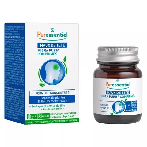 Puressentiel Migrapure maux de Tête 15 Comprimés