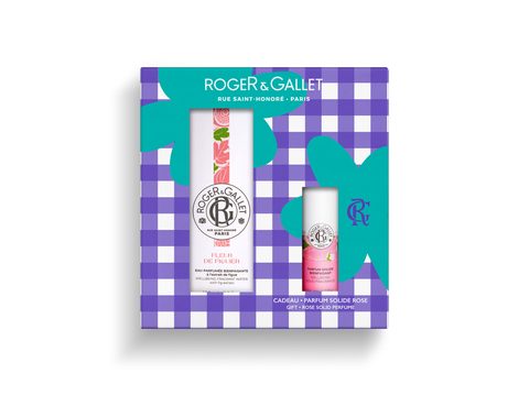 Roger & Gallet C Eau Parfumée Bienfaisante Fleur de Figuier 100ml et Parfum Solide Rose 5g