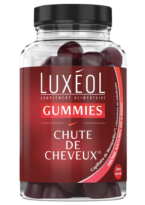 Luxéol Compléments alimentaires chute des cheveux 60 gummies