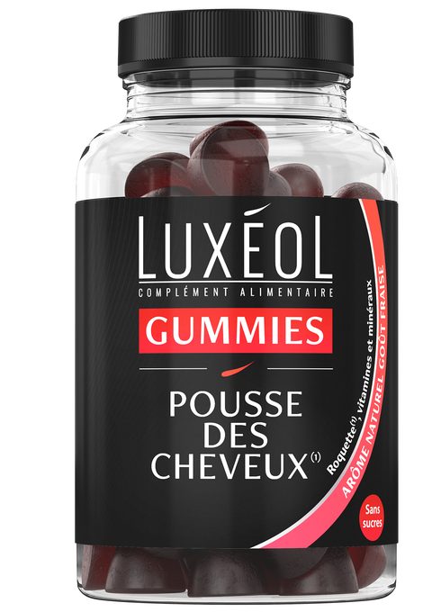 Luxéol Compléments alimentaires pousse des cheveux 60 gummies