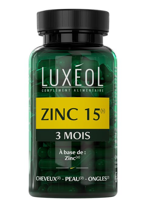 Luxéol Complément alimentaire Zinc 15 90 gélules
