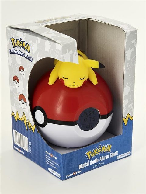 Teknofun Radio‑réveil lumineux - Pikachu Pokémon