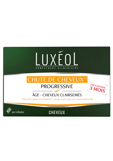 Luxéol Chute de Cheveux Progressive 3 mois 90 unités