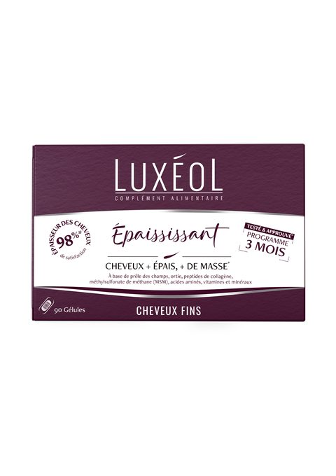 Luxéol Complément alimentaire Epaississant cure 3 mois 90 gélules