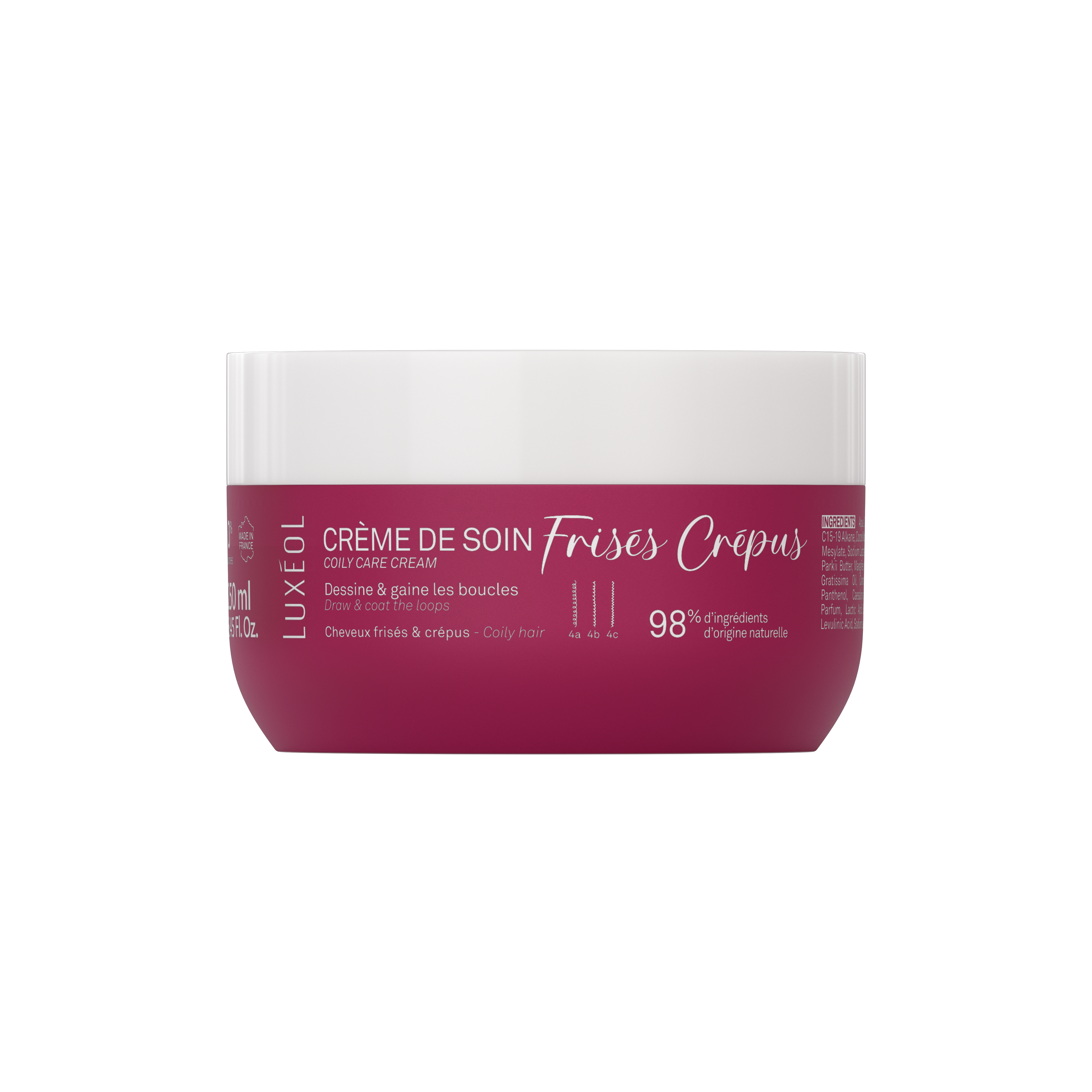 Luxéol Crème de soin cheveux Frisés/Crépus 250ML