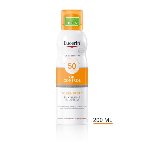 Eucerin Sun Sensitive Protect Brume Transparente corps Spf 50 200ml