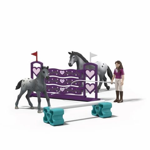 Schleich Figurine L'entrainement au tournoi de Lisa, 42776 Gamme Horse Club
