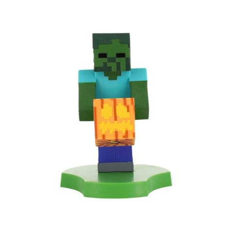 Exquisite Gaming Figurine Minecraft Zombie - Cable Guys - Support écouteurs smartphone ou petit accessoire - 11 cm