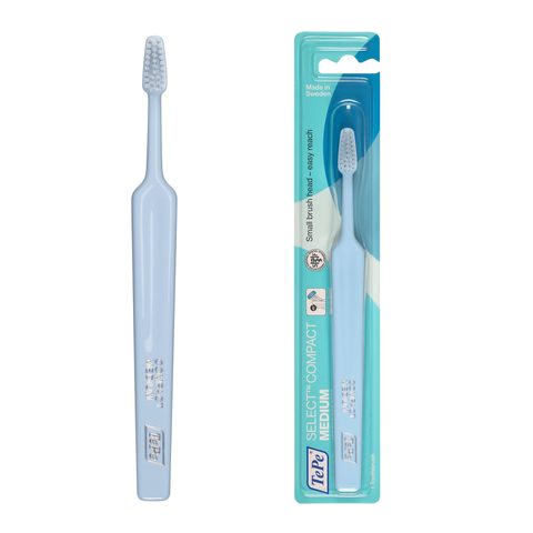 TePe Select Compact Medium brosse à dents plusieurs couleurs 1 pcs